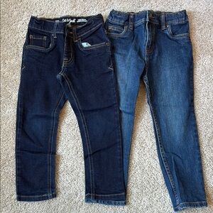 Set of 2 boy skinny jeans, size 4t